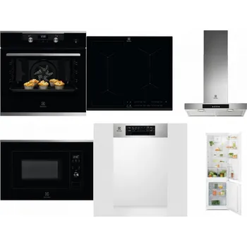 Set domácích spotřebičů ELECTROLUX KODEH70X + ELECTROLUX EIV634 + ELECTROLUX LFT426X + ELECTROLUX LMS2203EMX + ELECTROLUX EEM43300IX + ELECTROLUX LND5FE18S