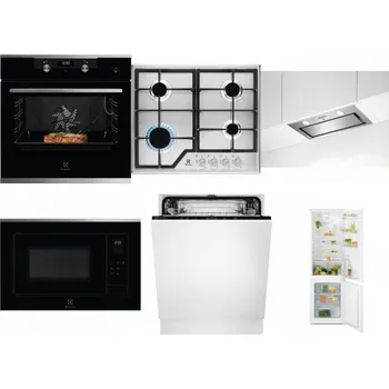 Set domácích spotřebičů ELECTROLUX KODEC75X2 + ELECTROLUX KGS6426SX + ELECTROLUX LFG716X + ELECTROLUX LMS4253TMX + ELECTROLUX EEA27200L + ELECTROLUX LND5FE18S