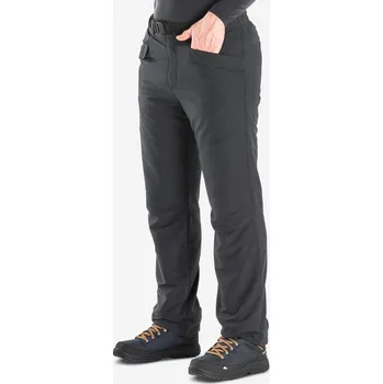 Pánské kalhoty QUECHUA Pánské zimní turistické vodoodpudivé kalhoty NH 100 2XL ŠEDÁ