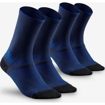 Pánské ponožky QUECHUA Turistické vysoké ponožky Hike 500 2 páry limitovaná edice 39/42 MODRÁ