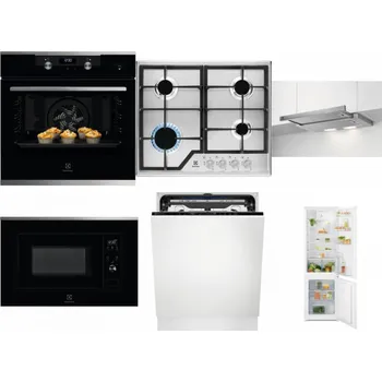 Set domácích spotřebičů ELECTROLUX KODEH70X + ELECTROLUX KGS6426SX + ELECTROLUX LFP326S + ELECTROLUX LMS2203EMX + ELECTROLUX EEM69410L + ELECTROLUX LND5FE18S