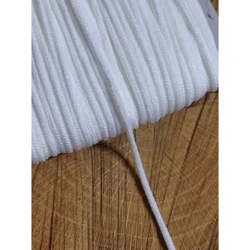 Textilie Kulatá pruženka Ø2 mm měkká barva bílá