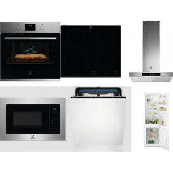 Set domácích spotřebičů ELECTROLUX KOFGH70TX + ELECTROLUX LIR60430 + ELECTROLUX LFT426X + ELECTROLUX EMS4253TEX + ELECTROLUX EES48200L + ELECTROLUX LND5FE18S