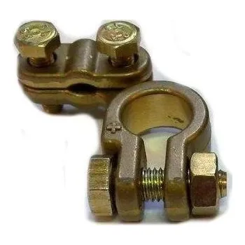 Autobaterie Svorka sada svorky autobaterie kovaná mosazná šroub M10 60132 -/+