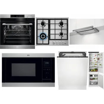 Set domácích spotřebičů AEG BSK792380M + AEG Mastery StepPower HGB64420SM + AEG DPE5660M + AEG Mastery MSB2547D-M + AEG FSK73607Z + AEG TSC6M181ES