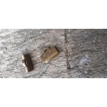 Materiál na výrobu šperku koncovka na stuhu 10x 6 x 2 mm , pokovení mosaz