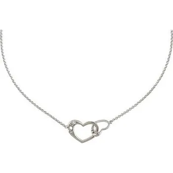 Náramek Stříbrný náramek propojená srdce LOVE délka náramku 17+3cm