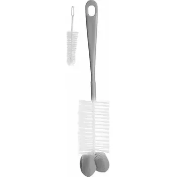 Kartáč na láhev a dudlík BabyOno Šedá (720)