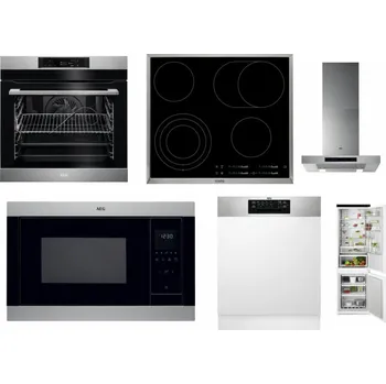 Set domácích spotřebičů AEG BPK742380M + AEG Mastery DirectTouch HK654070XB + AEG Mastery DBB5660HM + AEG Mastery MSB2547D-M + AEG FEE72706PM + AEG TSC6M181ES