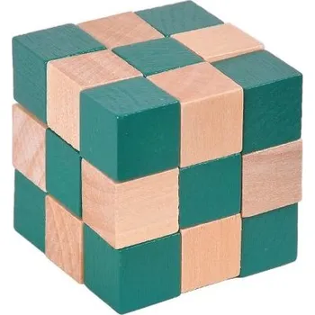 Puzzle Dřevěný hlavolam - Skládací kostka