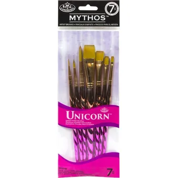 Umělecký štětec Royal Langnickel Sada štětců -7 ks ,,Mythos Unicorn" kulaté + ploché