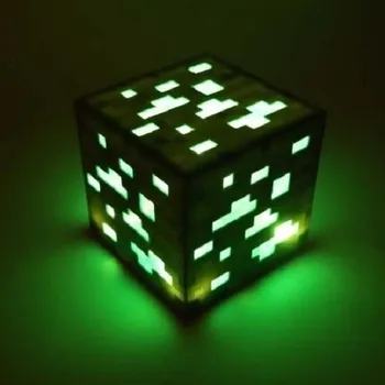 Gadget MINECRAFT LED DIAMOND ORE - SVÍTÍCÍ KOSTKA GREEN
