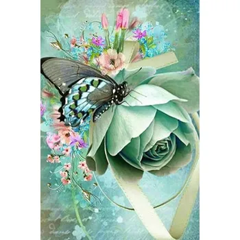 Mozaiková sada DIAMANTOVÁ MOZAIKA MOTÝL 18 - SLEVA -50%