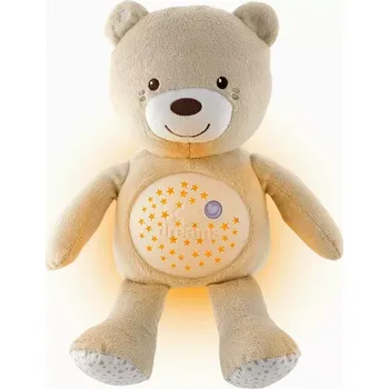 Lampička CHICCO Medvídek usínáček s projektorem a hudbou Baby Bear First Dreams neutral béžová 0m+ (08015.30)