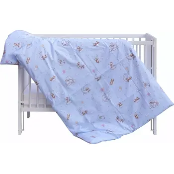 Příslušenství pro dětskou postel a kolébku Povlečení do postýlky 2dílná Scarlett Sloník modrý 120x90cm