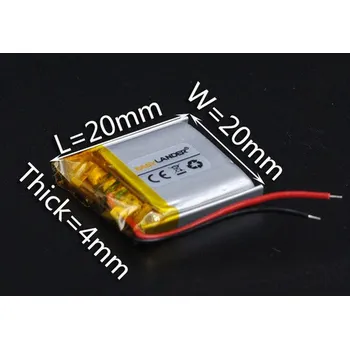 Akumulátor 402020 3.7V, 120mAh Li-pol baterie pro mp4, bluetooth sluchátka, SMART WATCH, GPS, mp3