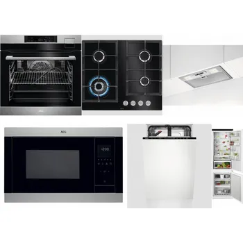 Set domácích spotřebičů AEG BSK792380M + AEG Mastery SpeedBurner HKB64420NB + AEG DGB3523S + AEG Mastery MSB2547D-M + AEG Mastery GlassCare FSE73407P + AEG TSC6M181ES