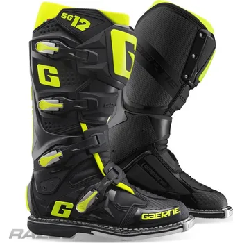 Moto obuv Boty na motokros enduro Gaerne SG12 Boots Black Yellow 2024 43