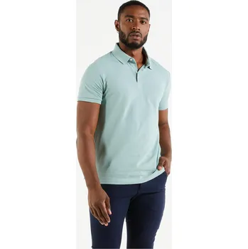 TRIBORD Pánské námořnické polo Sailing 100 s krátkým rukávem L ZELENÁ