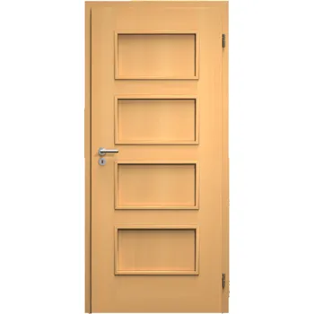 Interiérové dveře SAPELI SWING KOMFORT M19 - DÝHA - OTOČNÉ DVEŘE VČ. ZÁRUBNĚ - Buk Průchozí šířka (cm): 80, Průchozí výška (cm): 197