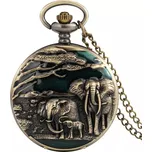 ALTRO Kapesní hodinky na řetízku AFRIKA Slon GT0006 Skladem v ČR