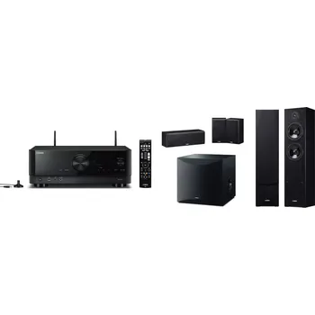 AV přijímač YAMAHA RX-V4A + NS-F51 + NS-P51 + NS-SW050 (černé)
