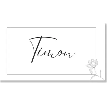 Party nádobí Personal Jmenovka na stůl - Elegance Zvolte množství: od 11 ks do 30 ks