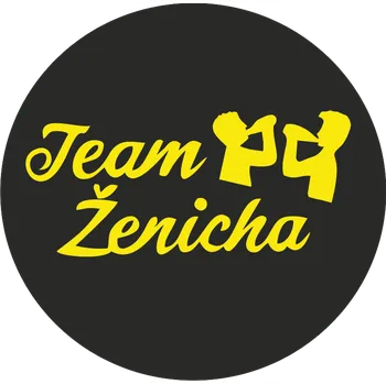 ON-DESIGN Potisk TEAM ŽENICHA Barva: fluorescenční žlutá, Velikost motivu: A4