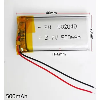 Akumulátor 3.7V 500mAh 602040 Lithium Polymer LiPo