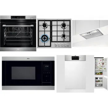 Set domácích spotřebičů AEG BSK782380M + AEG Mastery StepPower HGB64420SM + AEG DGB3523S + AEG Mastery MSB2547D-M + AEG Mastery MaxiFlex FEE73517PM + AEG TSC6M181ES