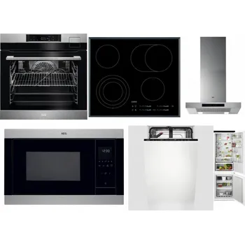 Set domácích spotřebičů AEG BSK792380M + AEG Mastery DirectTouch HK654070FB + AEG Mastery DBB5660HM + AEG Mastery MSB2547D-M + AEG Mastery GlassCare FSE73407P + AEG TSC6M181ES