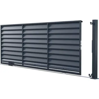 Pletivo MISTRAL brána na kolečku bez pohonu; 4000x1520mm; Levá antracit 1.52 m