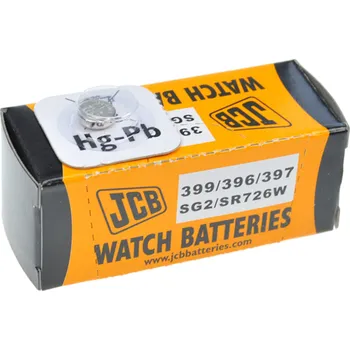 Článková baterie JCB hodinkové baterie typ AG2 399/396/397 SR 927, balení 10ks