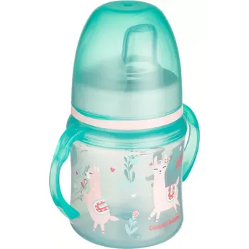 Kojenecká láhev Canpol babies Tréninkový hrneček EXOTIC ANIMALS 120ml zelený (35207GRE)
