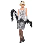 Smiffys Kostým Flapper stříbrný