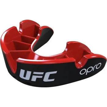 Chránič hlavy CHRÁNIČ ZUBŮ OPRO UFC SILVER LEVEL - ČERNÁ/ČERVENÁ