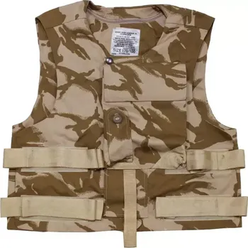 Pánská vesta Neprůstřelná vesta DPM (bez výplně) DESERT-bez polstrování (Originální neprůstřelná vesta ( bez kevlarové výplně ) používaná Britskými speciálními jednotkami.)