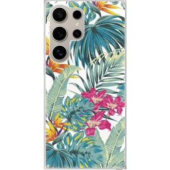 Pouzdro na mobilní telefon Odolné silikonové pouzdro iSaprio - Tropical White 03 - Samsung Galaxy S24 Ultra