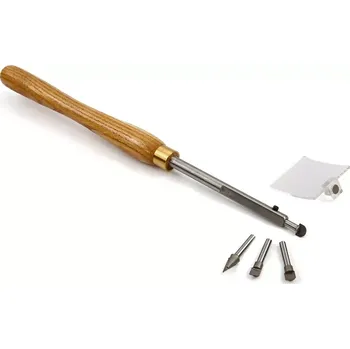 Dláto Soustružnická dláto na dřevo s výměnnými hroty s letovanými plátky, 4 hroty (TrueTech)