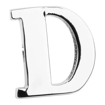 Brož Bubibubi Brož do klopy stříbrné písmeno D