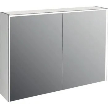 Koupelnový nábytek Zrcadlová skříňka s osvětlením Jungborn QUATTRO / SEDICI / NOVE 100 x 20 x 70 cm šedá