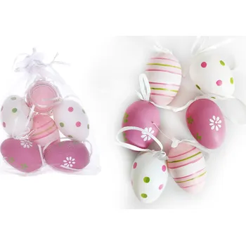 Wiky Velikonoční dekorační vajíčka na zavěšení - růžová