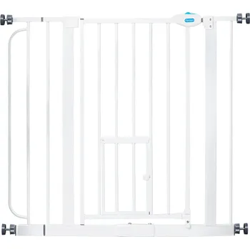 ohrádka pro psa Carlson Pet Products Gate zábrana s dvířky bílá