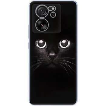 Pouzdro na mobilní telefon Odolné silikonové pouzdro iSaprio - Black Cat - Xiaomi 13T / 13T Pro