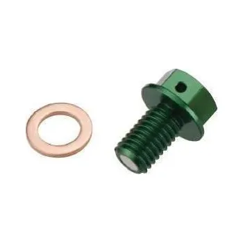 Motor pro motocykl ACCEL výpustní šroub oleje barva zelená
