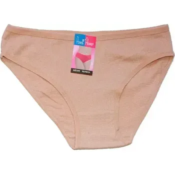 Dámské kalhoty Dámské kalhotky jednobarevné bokové 60131 čoko