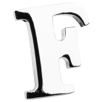 Brož Bubibubi Brož do klopy stříbrné písmeno F