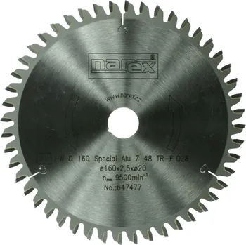 Příslušenství k pile NAREX 160×2.2×20 52TFZ - Special Alu
