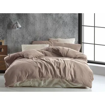 Povlečení Brotex Mušelínové povlečení 140x220, 70x90 cm béžové