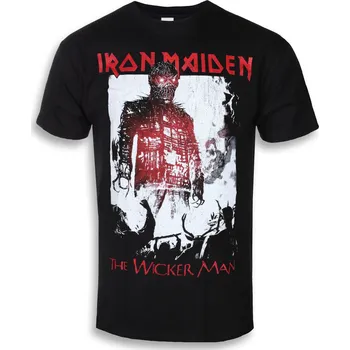 Tričko metal pánské Iron Maiden - The Wicker Man Smoke - ROCK OFF - IMTEE80MB - XL